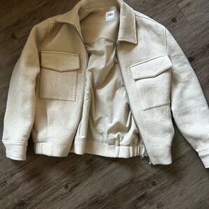 Zara Beige Casual Jacket
